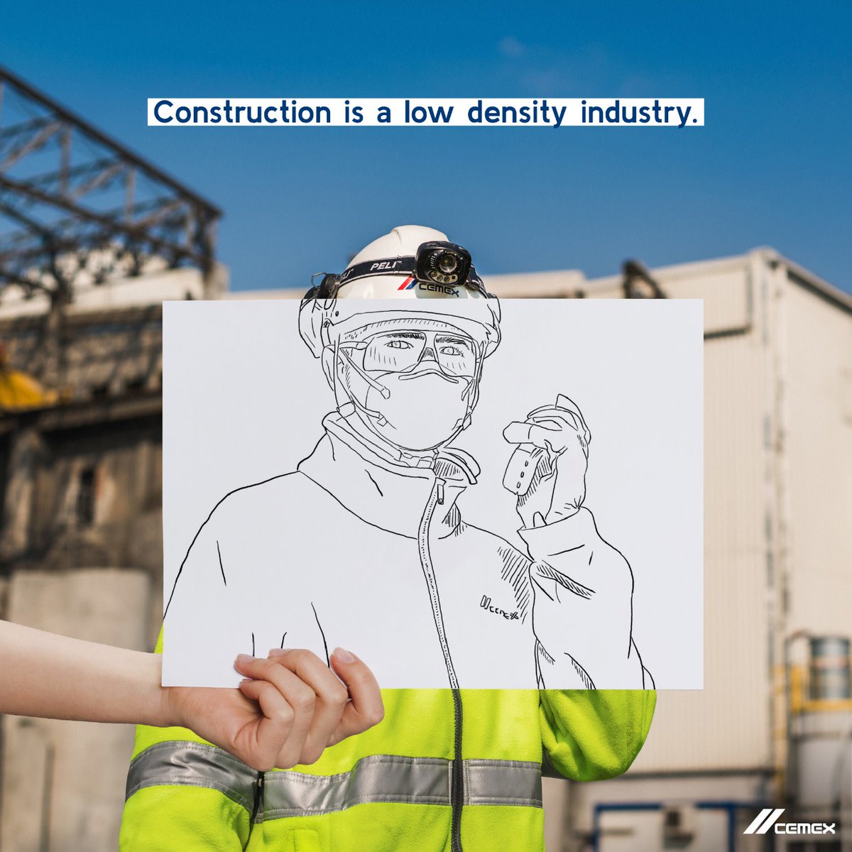 CEMEX's tweet photo. The cement, concrete and aggregates industries are of low worker density because most operations are conducted in wide open spaces and with distance between collaborators. We have implemented 52 #COVID19 Health &amp; Safety Protocols. https://t.co/ytKRS0jdaR #ConstructionIsEssential https://t.co/mFW01FcUKf