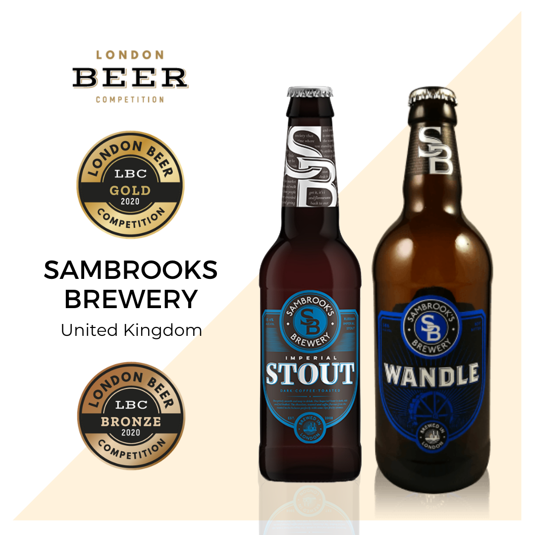 Congratulations to @SambrookAle who swept off two medals - a gold for 'Russian Imperial Stout' and a bronze for'Wandle' beer at his year's London Beer Competition!🥇 🥉 🍻 👏 

#beerawards #UKpubs #UKbrewery #Beertasting