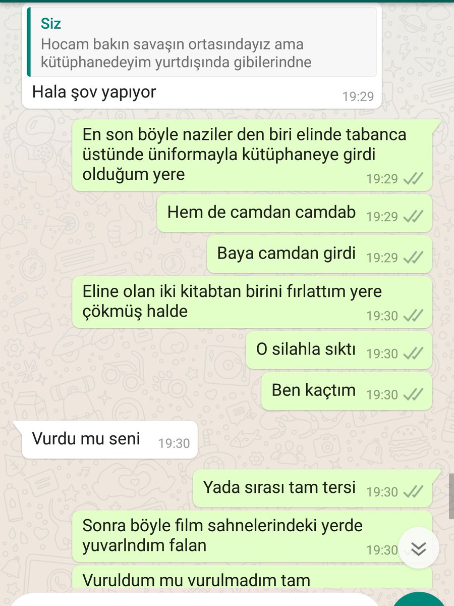 teretelece's tweet photo. Danışman hocam tez önerisini verirken bana "yüksek lisanstaki o araştırmanın keyfini yaşamanı kütüphanelerde kaybolmanı beklerdim ama işte maalesef ki çalışıyorsun elim kolum bağlanıyor bu durumda" tarzı konuşmuştur.

Ertesi gün gördüğüm rüya: https://t.co/EykwQIzyli