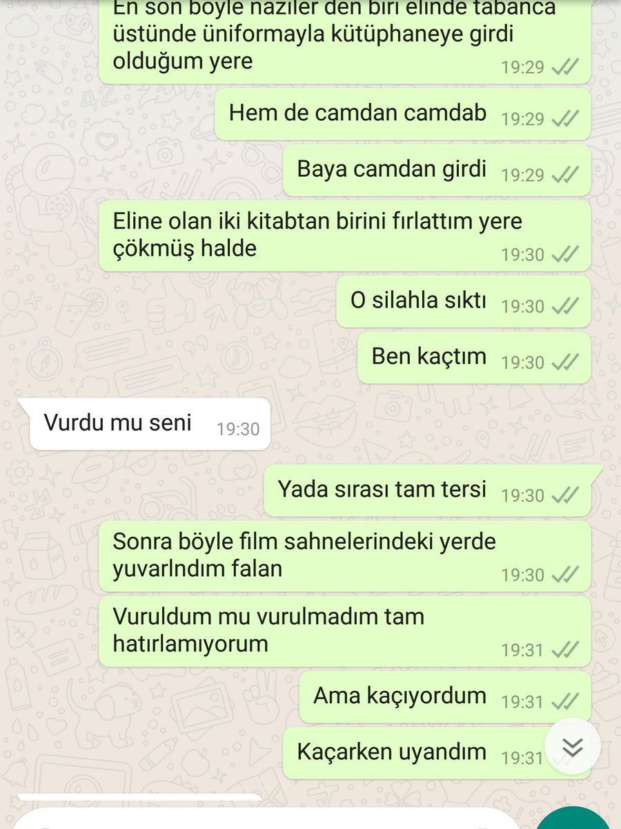 teretelece's tweet photo. Danışman hocam tez önerisini verirken bana "yüksek lisanstaki o araştırmanın keyfini yaşamanı kütüphanelerde kaybolmanı beklerdim ama işte maalesef ki çalışıyorsun elim kolum bağlanıyor bu durumda" tarzı konuşmuştur.

Ertesi gün gördüğüm rüya: https://t.co/EykwQIzyli