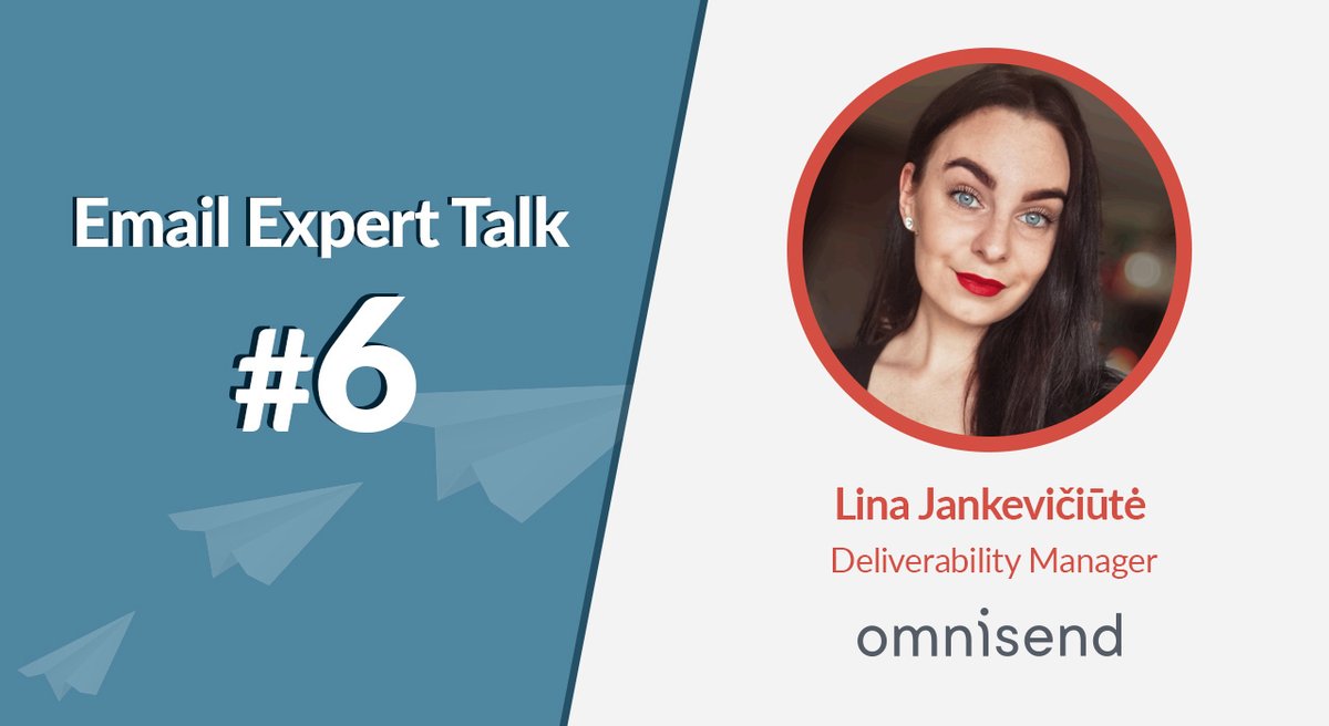 mailerq's tweet photo. In this sixth edition of #EmailExpertTalk, Lina Jankevičiūtė of @omnisend shares her thoughts on approaching clients with difficult deliverability issues. With a relatively fresh perspective and a full load of knowledge, let's see what she has to share! https://t.co/AC8LKa9aXL https://t.co/K96jGtO8TJ