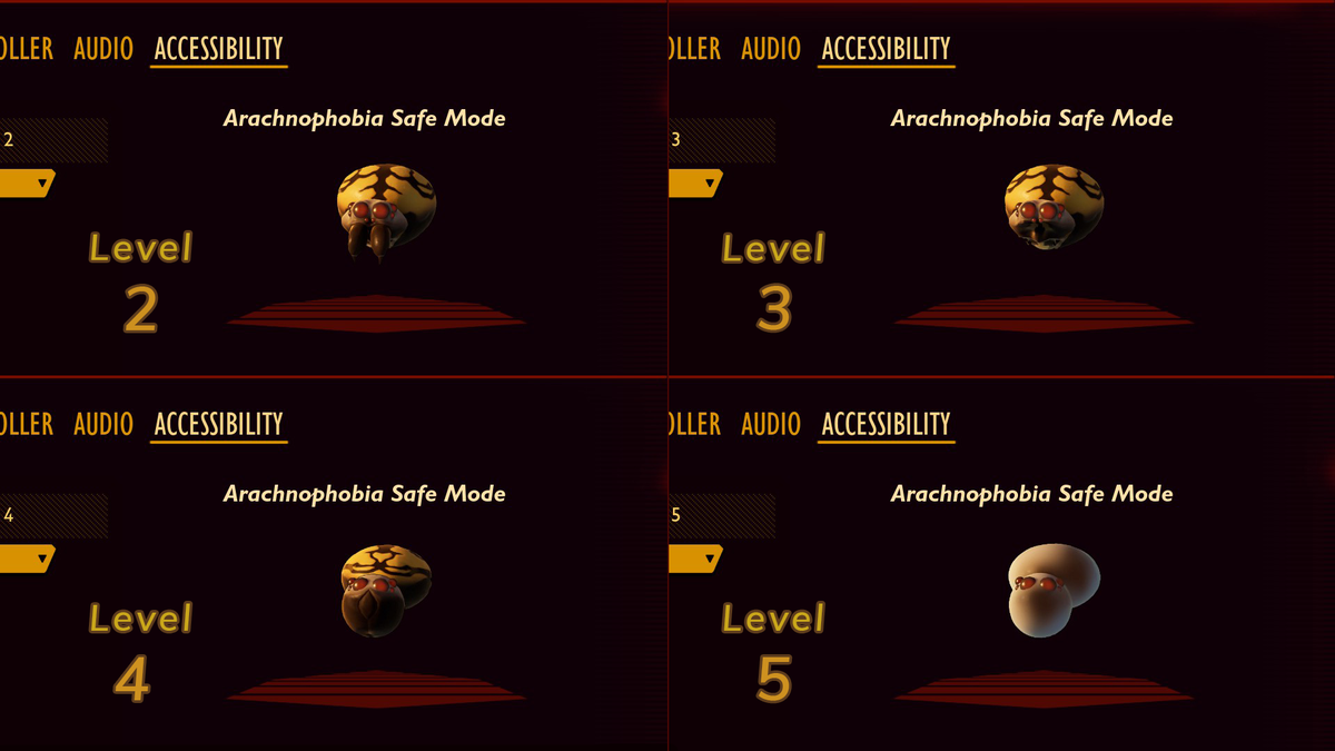 GroundedFR's tweet photo. Pour les arachnophobes, il y a un mode fait pour vous !
Vous pouvez rendre les araignées moins effrayantes.
(Arachnophobia Safe Mode 1-5)
#GroundedTips
#GroundedGamePreview https://t.co/NNyGUPB563