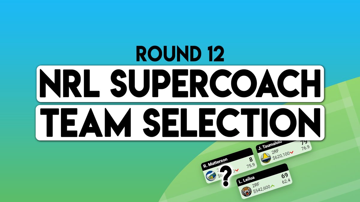 📽️New #Supercoach video!📽️

Round 12 Preview!

➡️youtu.be/QaP2kmWl2Jo