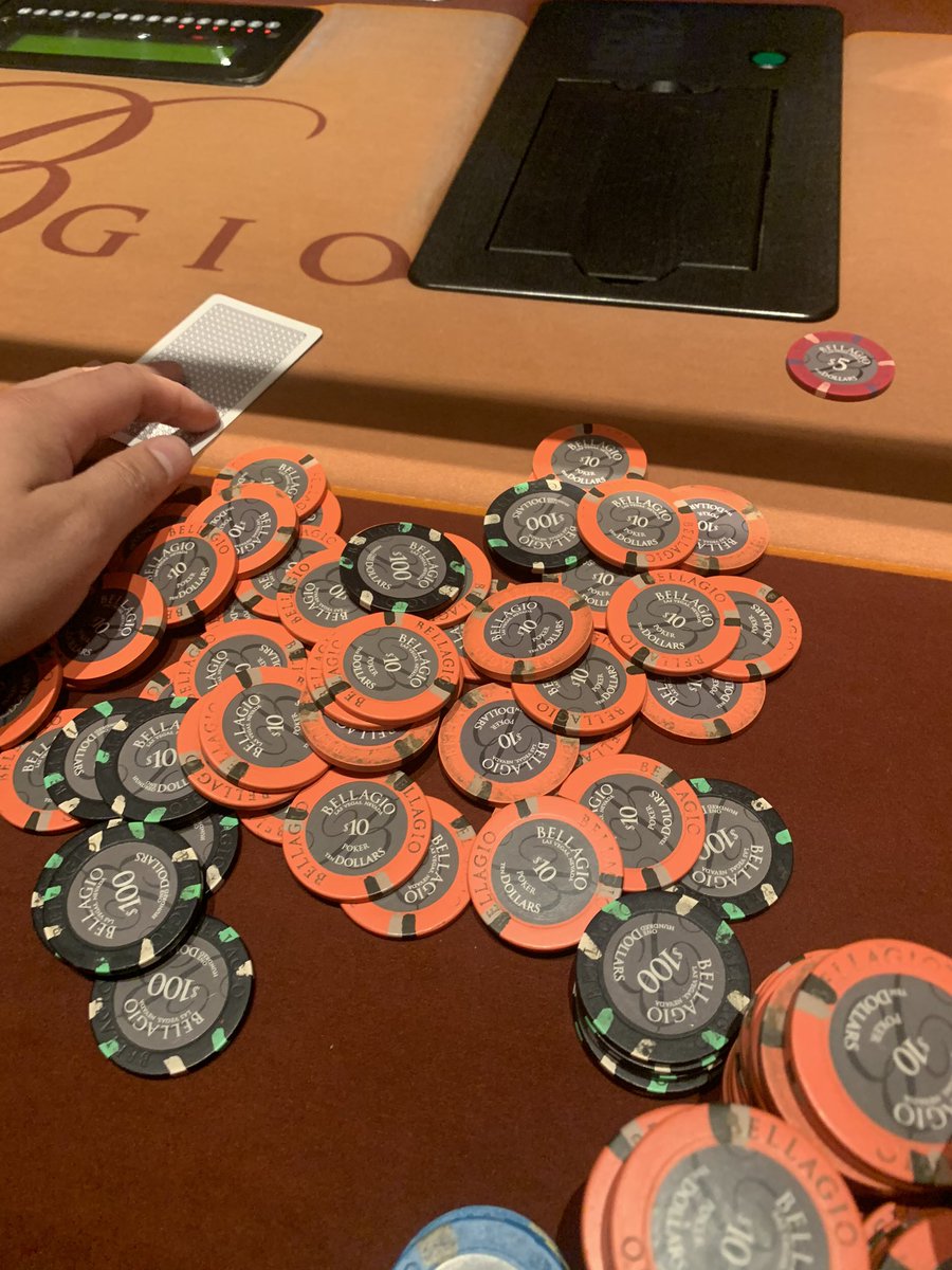 Bellagio 5:30 We stacked “Night Shades” again. Limp/Limp/Shades $40/We call BB with 22/Limpers Call - Flop Q52r Rest is History. In more good news, fan fav “How’s your Head Game?” aka “The Husband” just walked into the room. I assume, he probably knows the girl outside.