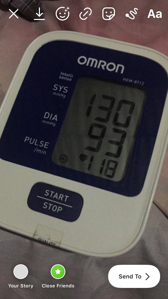 I will never forget this day. Wednesday, 29 July 2020. I reached such a high blood pressure! 148!! (I didn't managed to capture it) it was bcs i drunk black coffee with too much portion!!!