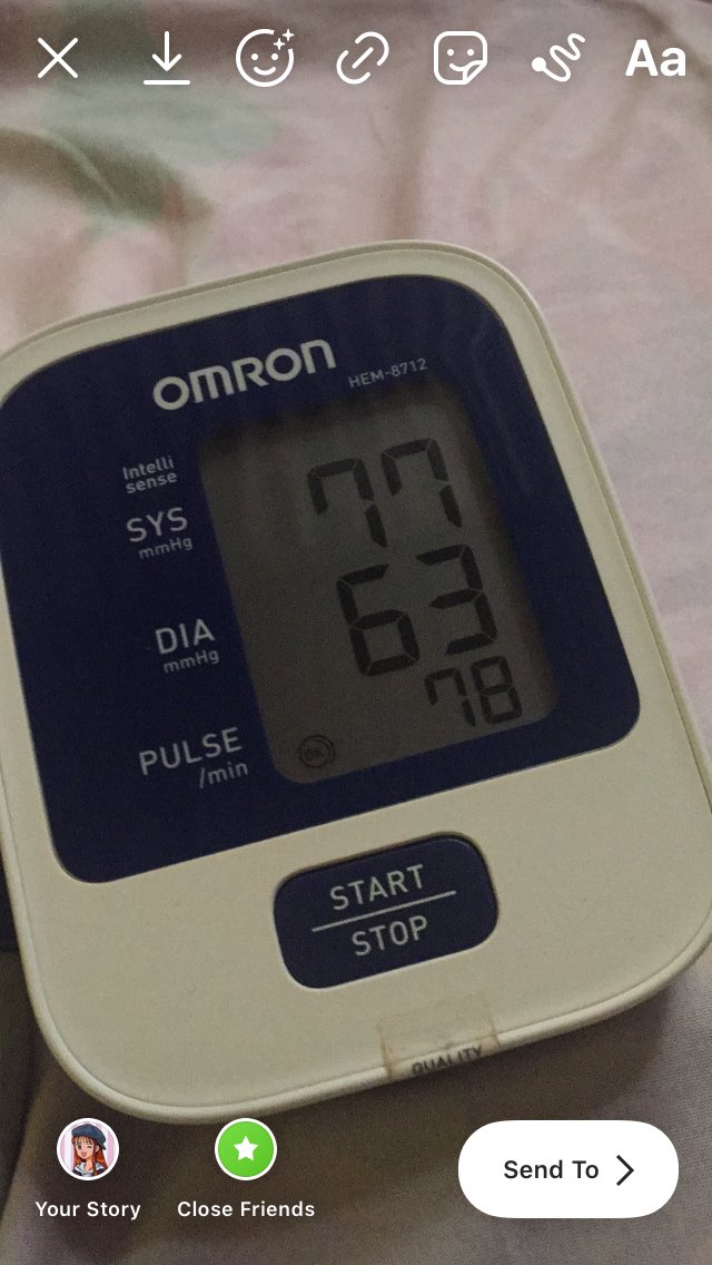 But today i'm not okay! I even drunk catopril (my dad's medicine to reduce high blood pressure)  but it wasn't helping bcs my heartbeats and blood pressure still unnormal. It went up and down uncontrollable since i was panicking. I can't count how many times i checked it.