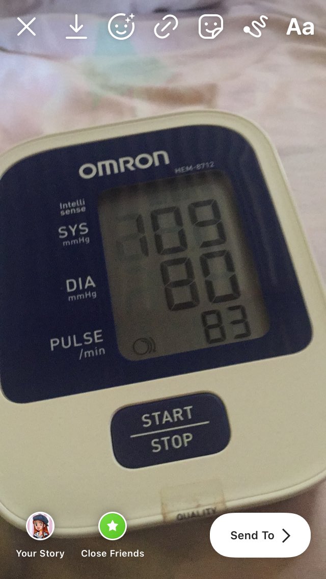 But today i'm not okay! I even drunk catopril (my dad's medicine to reduce high blood pressure)  but it wasn't helping bcs my heartbeats and blood pressure still unnormal. It went up and down uncontrollable since i was panicking. I can't count how many times i checked it.