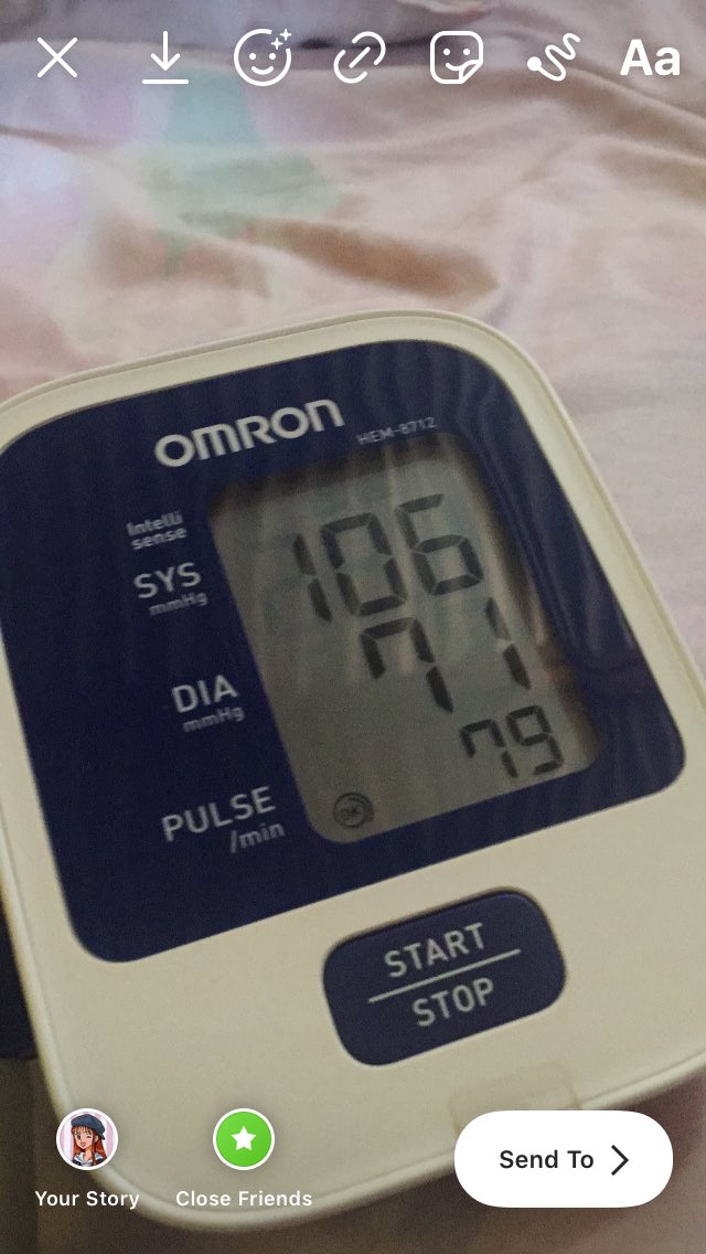 But today i'm not okay! I even drunk catopril (my dad's medicine to reduce high blood pressure)  but it wasn't helping bcs my heartbeats and blood pressure still unnormal. It went up and down uncontrollable since i was panicking. I can't count how many times i checked it.