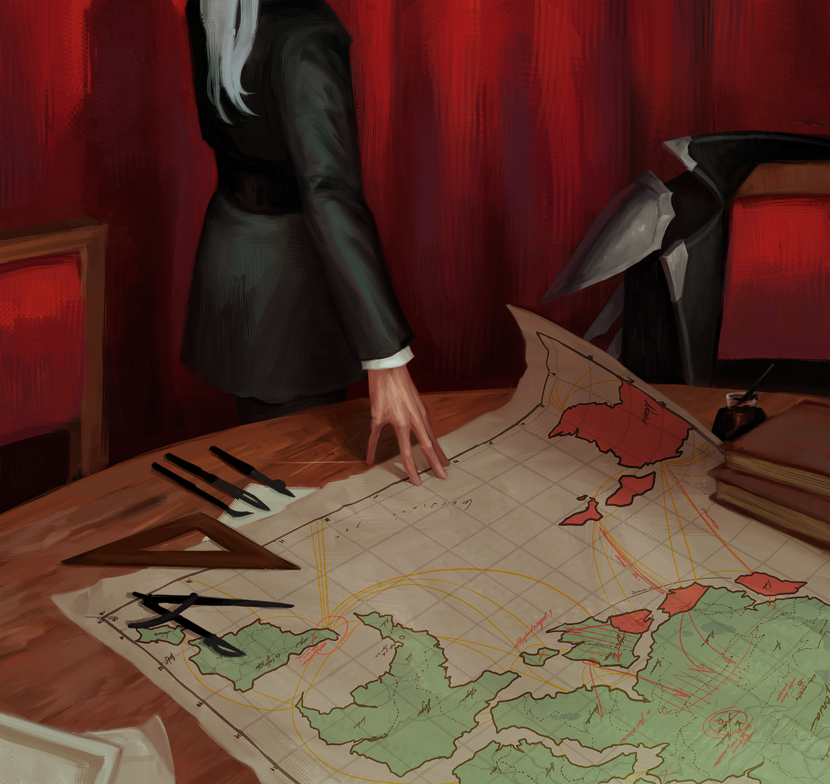 ovsosito's tweet photo. instruments of war
#swain #LeagueOfLegends #ArtofLegends 
thank god i'll never become a cartographer :^) https://t.co/5uhLSYe0rZ