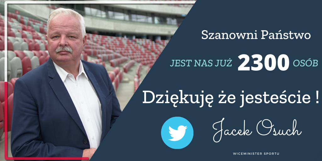 JacekOsuch2's tweet photo. Mój profil na Twitterze osiągnął 2⃣3⃣0⃣0⃣ osób.

Dziękuję wam wszystkim z osobna za tak ogromne zainteresowanie.

Znajdziecie tutaj Państwo najważniejsze informacje które związane są z naszą Ojczyzną oraz Ziemią Olkuską.

Zapraszam również na mojego Fb-https://t.co/YrME12s0AB https://t.co/uXL4cTG0m0