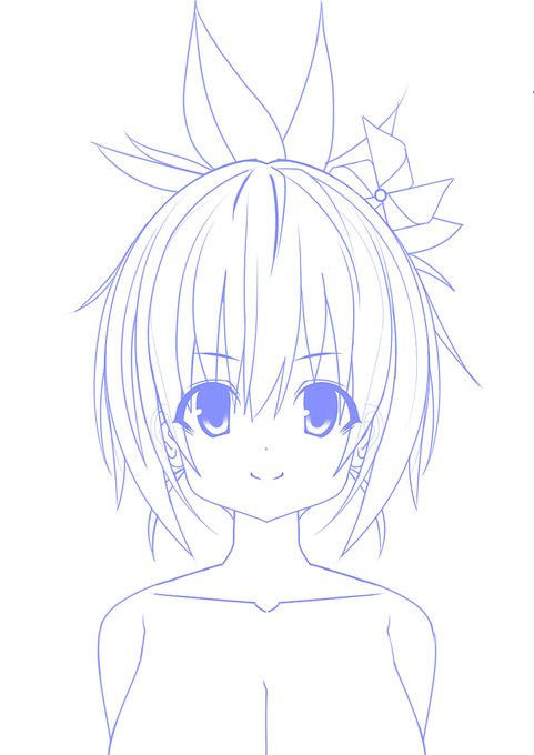 祭里ちゃんを絵柄ローカライズ(?)するとこんな感じかね?('・ω・`)(おっぱいサイズは可変) 