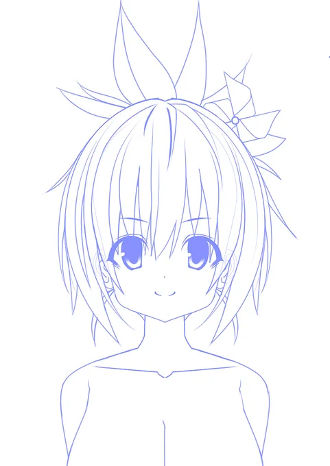 祭里ちゃんを絵柄ローカライズ(?)するとこんな感じかね?('・ω・`)(おっぱいサイズは可変) 