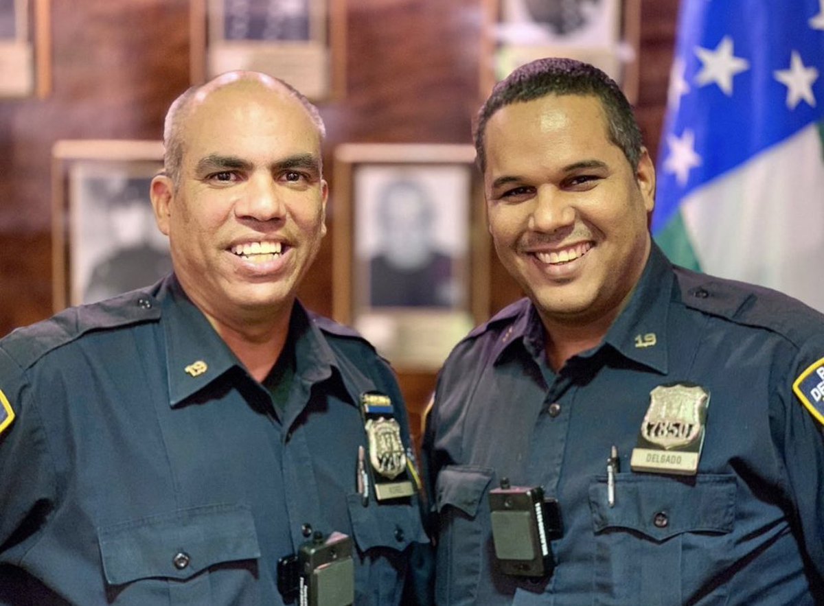 Officers Morel & Delgado responded to a 911 call about a robbery in progress while the victim was in his home. They quickly responded, tracked down the suspect, arrested him, & recovered the stolen property.  #BacktheBlue