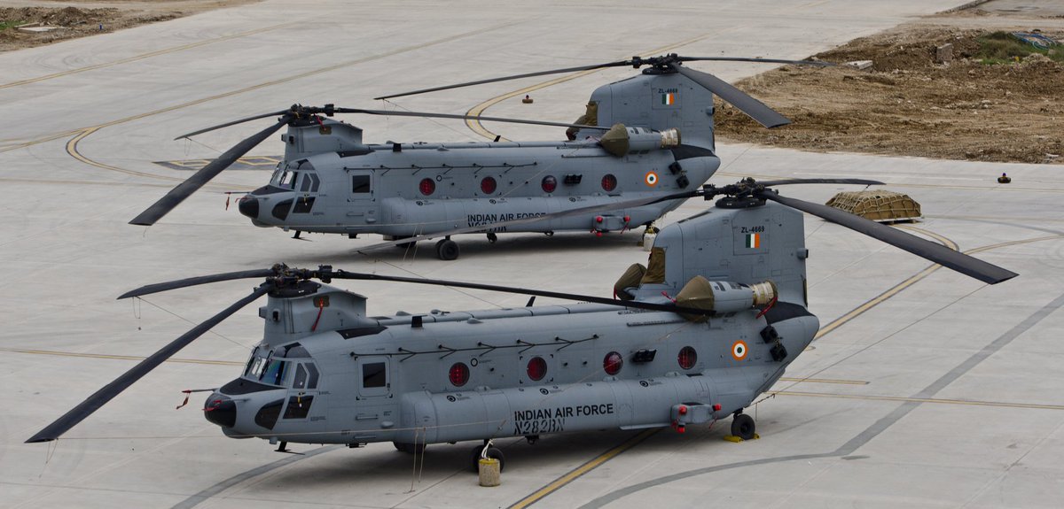 Prodef_blr's tweet photo. Beauty and the beasts. Recent additions to the @IAF_MCC 
A formidable force to reckon with
LCA Tejas
Apache attack Heli
Chinook heavy lift Heli
Rafale Fighter jet https://t.co/XbwpC7fbzc