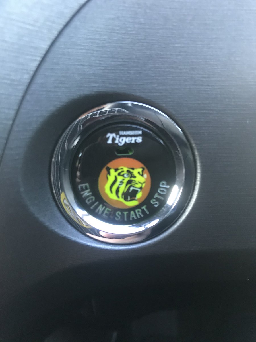 東海の阪神ファン ナオゾウ 少し前に自分の車を阪神タイガース車に変えてみました この写真で変わっている所は カーテシランプとエンジンボタンと後部座席のシートカバーを知り合いの車屋さんにつけてもらいました まだまだ少しずつ車を改装中