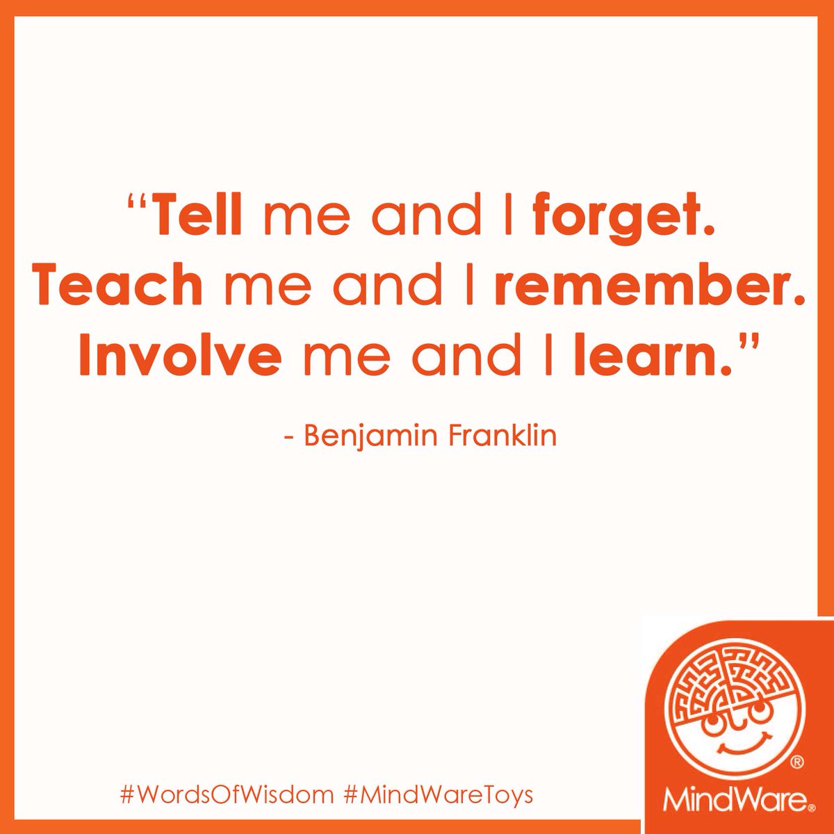 Wednesday Words of Wisdom. 🧡
#MindWareToys