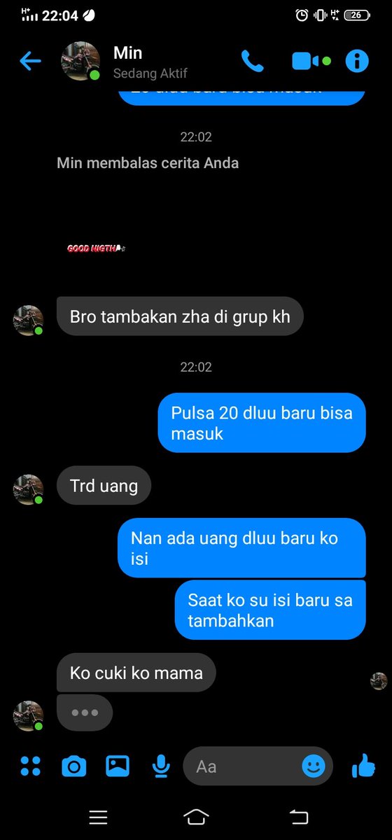 Bantu kasih viral boss
.
.
 de mau masuk sa punya grup tapi sa punya grup kalau mau masuk wajib pulsa 20 dluu baru bisa masuk
.
sa mohon bantu kasih viral🙏🙏🙏🤧