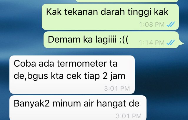 My sister at work is the one who i told about my condition today :") she is really kind and funny tho. Making me less stress hahaha she said that i shouldn't eat too much bananas bcs i'll turn into a monkey  i wanna smack her hahah.