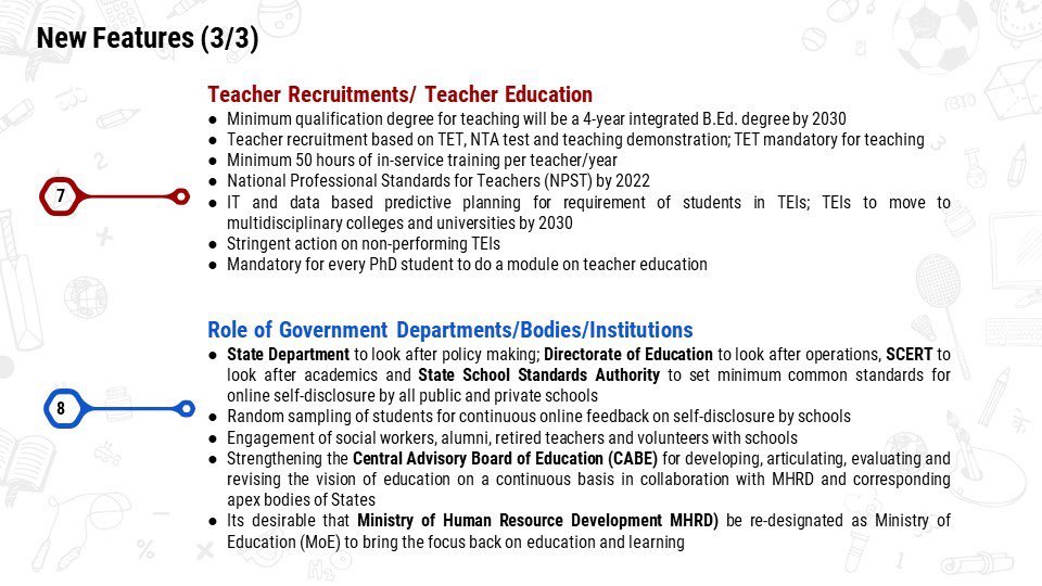 achyuta_samanta's tweet image. A watershed moment as  #NewEducationPolicy 2020 brings transformational changes in School &amp;amp; Higher Education
Appreciate Early childhood preparation, holistic development, Inclusivity,  better assessments, multidisciplinary approach, focus on R &amp;amp; D, Teacher Education @HRDMinistry