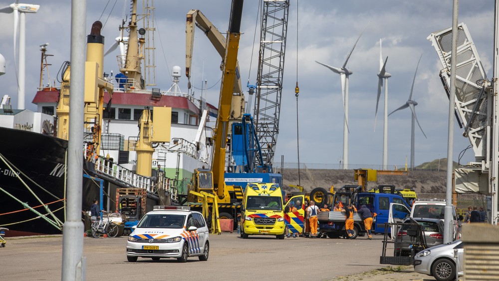 Melding brandweer Monnickendamkade IJmuiden