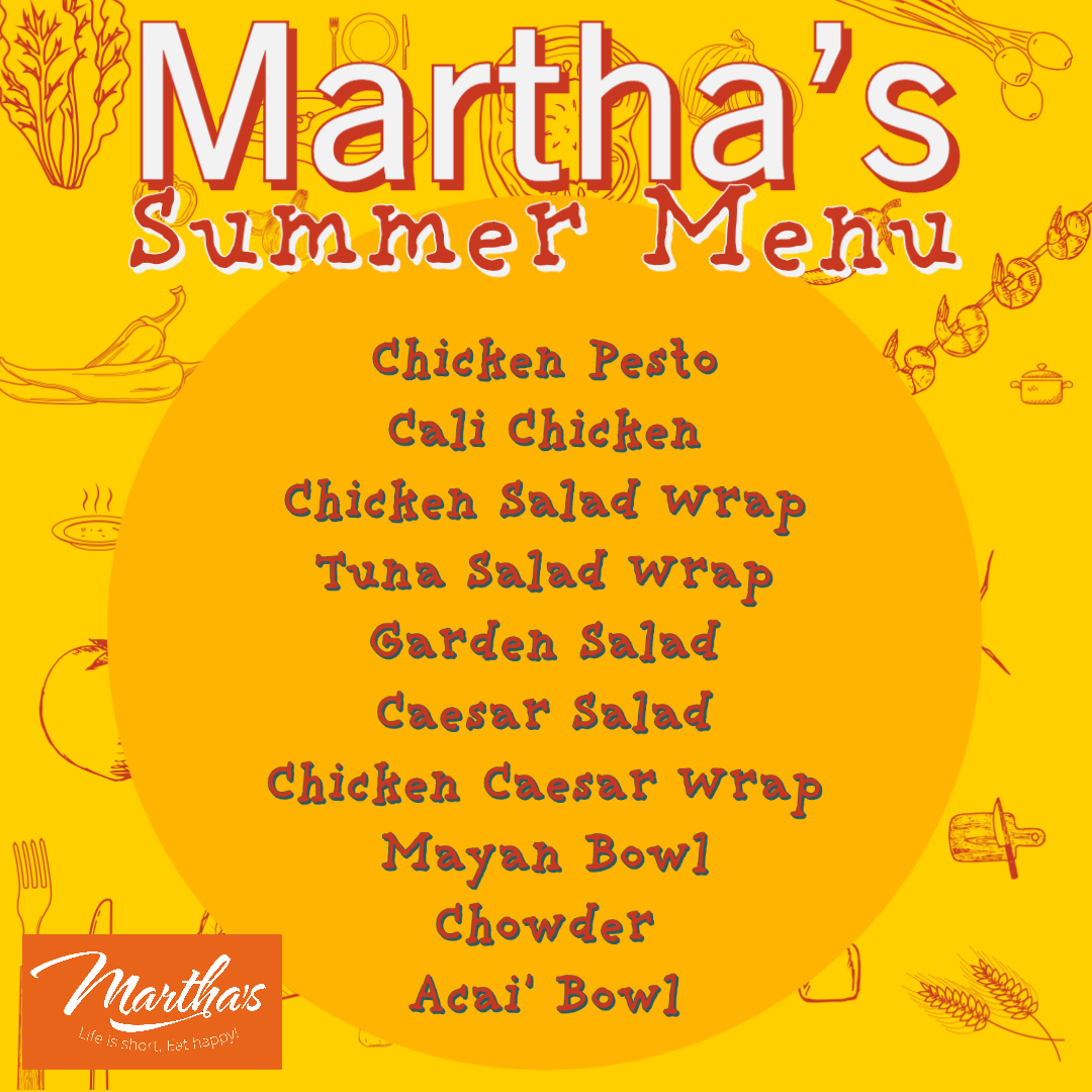 marthascapecod1's tweet photo. While we upgrade some kitchen Equipment Martha has the following Limited (But amazing) Menu!
Thanks for your patience, Martha will have your regular fav's back in no time. https://t.co/iXLHmXQ6nt