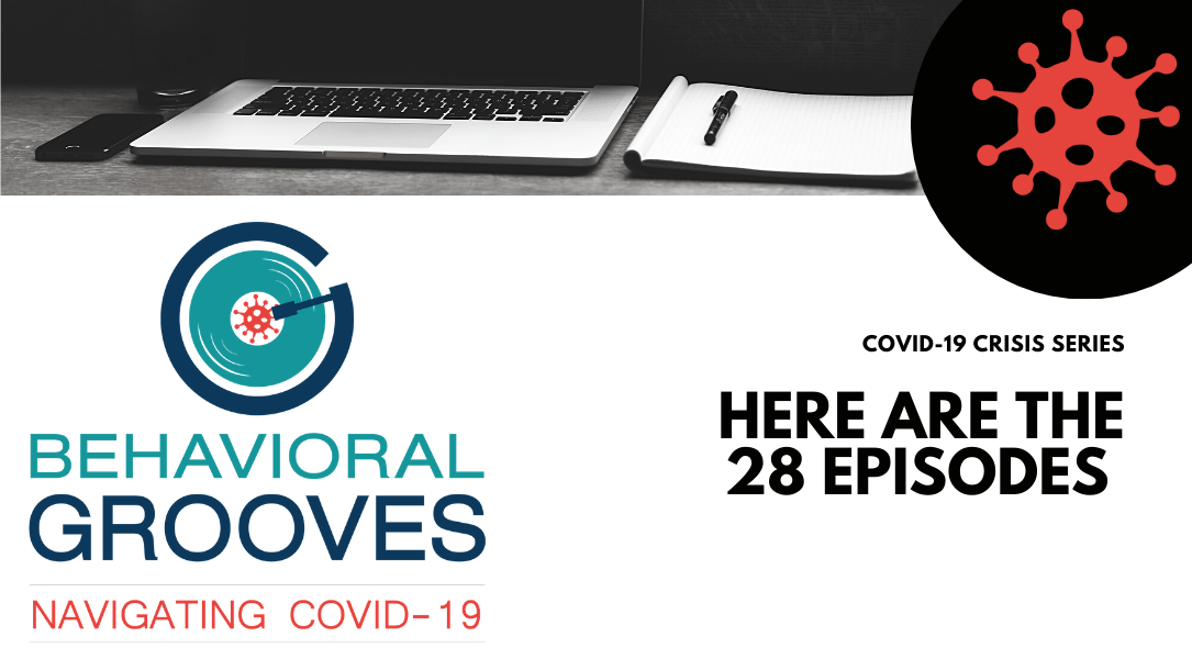 behavioralgroov's tweet photo. 28 guests joined us in what we call the COVID-19 Crisis Series, made to help you. Find out what each episode is about or listen to them here: https://t.co/o3WO1Ql3yt
#behavioralgrooves #covid19 #helpinghands https://t.co/nCZdEw9JVQ