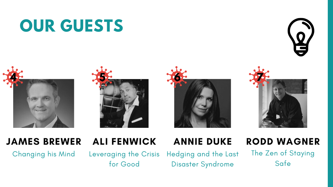 behavioralgroov's tweet photo. 28 guests joined us in what we call the COVID-19 Crisis Series, made to help you. Find out what each episode is about or listen to them here: https://t.co/o3WO1Ql3yt
#behavioralgrooves #covid19 #helpinghands https://t.co/nCZdEw9JVQ
