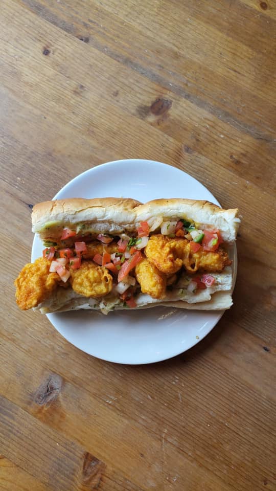 FEATURES THIS WEEK  🍽 We have a #glutenfree and #dairyfree Salmon Quinoa Salad and we’re also serving up a Shrimp Po Boy! Join us on the patio, OPEN from 3pm onwards, 7 days a week! #kwawesome #explorewr #waterlooregion #uptownwaterloo #foodie