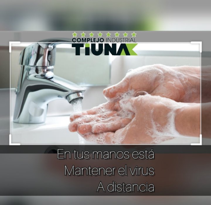 ComplejoTiuna's tweet photo. #29Jul Lava tus manos con frecuencia y procura seguir todas las medidas de higiene y prevención para protegerte a ti y a los tuyos del virus. ¡Juntos ganaremos esta batalla!
#SaludEsPrevención #ComplejoTiuna #Venezuela #Venceremos https://t.co/UHF3ZUjzD8