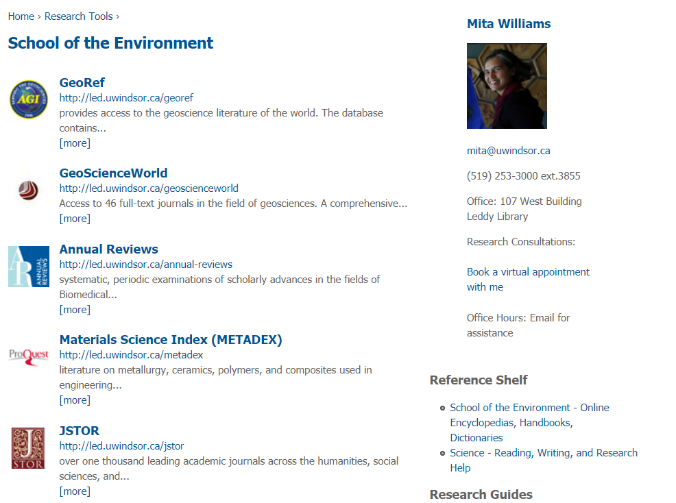 GeoLeddy's tweet photo. Did you know? The Leddy Library has a page dedicated to showcasing the resources supporting The School of the Environment? https://t.co/kNefL2hEtp https://t.co/WvlabSbm5U