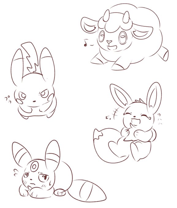 こんな感じの落書き 