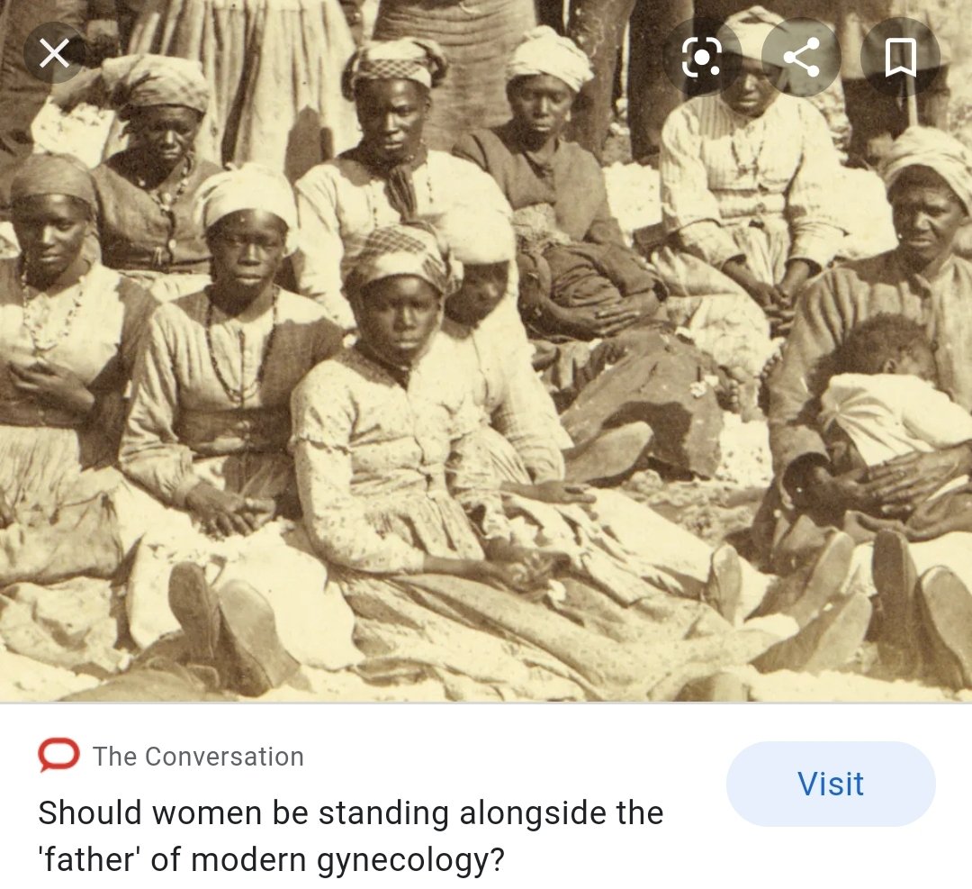 NO ONE⁣Anarcha alone, had approximately 30 surgeries performed on her. ⁣⁣Sims did not believe that black people felt pain.⁣Medical students and physicians were allowed to come observe as he did his experiments.⁣Slaves without the least form of empathy!