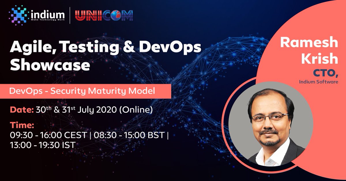 RT @IndiumSoftware: Our CTO Ramesh Krish will speak on DevOps ...