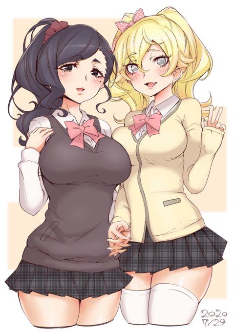 美墨墨州ちゃん(だいぶ前に描いた子)に彼女ができた。 