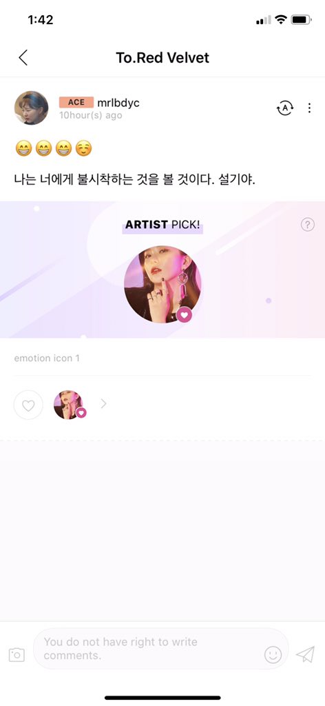 mrlbdyc's tweet photo. just a few interactions (??) with red velvet 

1. seulgi liked my post sa lysn 
2. got in sa star chat event ni yeri
3. one on one video call with seulgi 😭 https://t.co/3v2qz3O57r