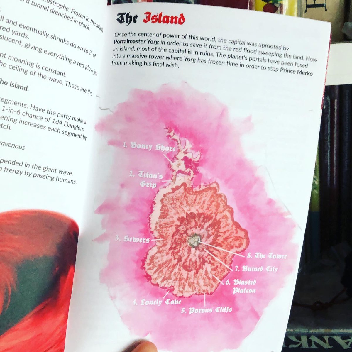 diogo_oldskull's tweet photo. #SinisterRed #TTRPG #Setting #Zine Kickstarterted during this year’s #Zinequest! It’s a system neutral #Vampire planet flooded with blood and filled with sinister things! Very cool and atmospheric! With beautiful art too! https://t.co/WFgalE6V9q