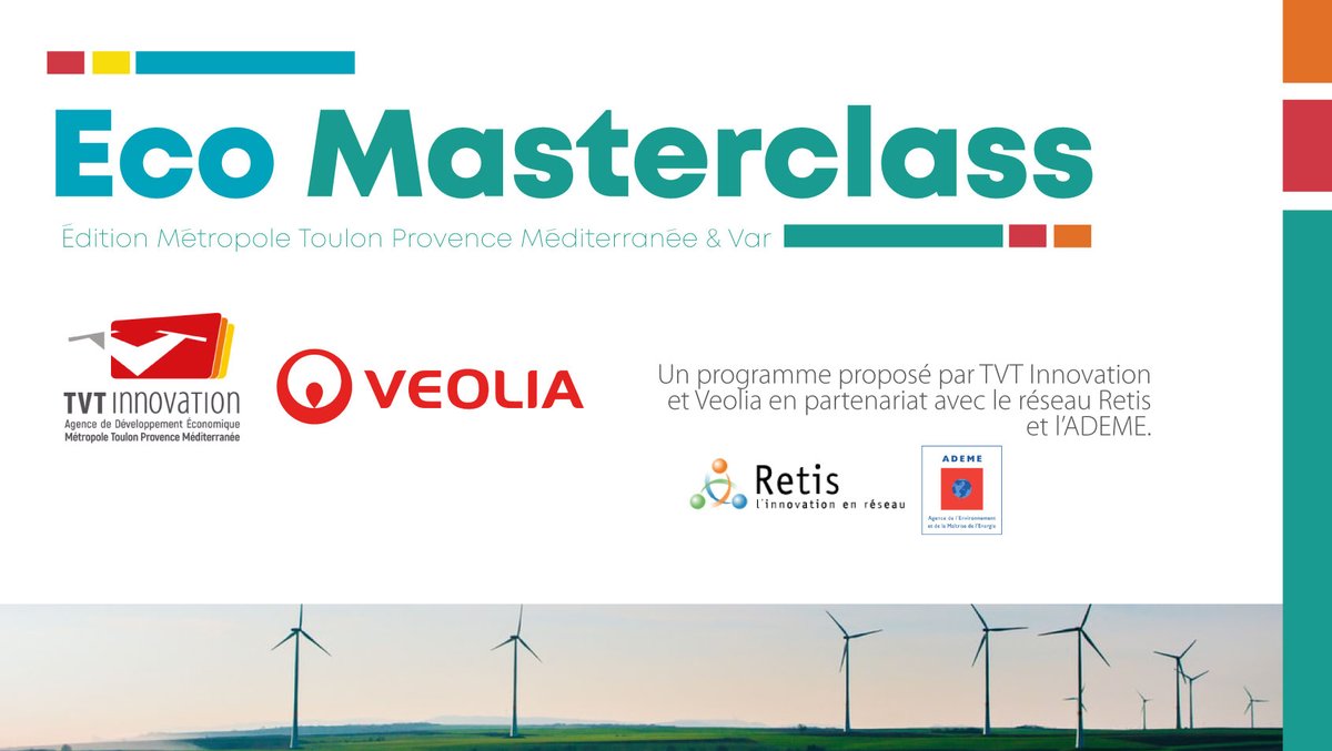 Var Terre d’Innovation laisse place cette année à l’Eco Masterclass, un concours pour les projets eco-innovants ♻avec : des prix 💸 🏆, des retours d'experts sur son projet et la possibilité de rencontrer des contacts qualifiés. En savoir plus : swll.to/FqpwO #toulon