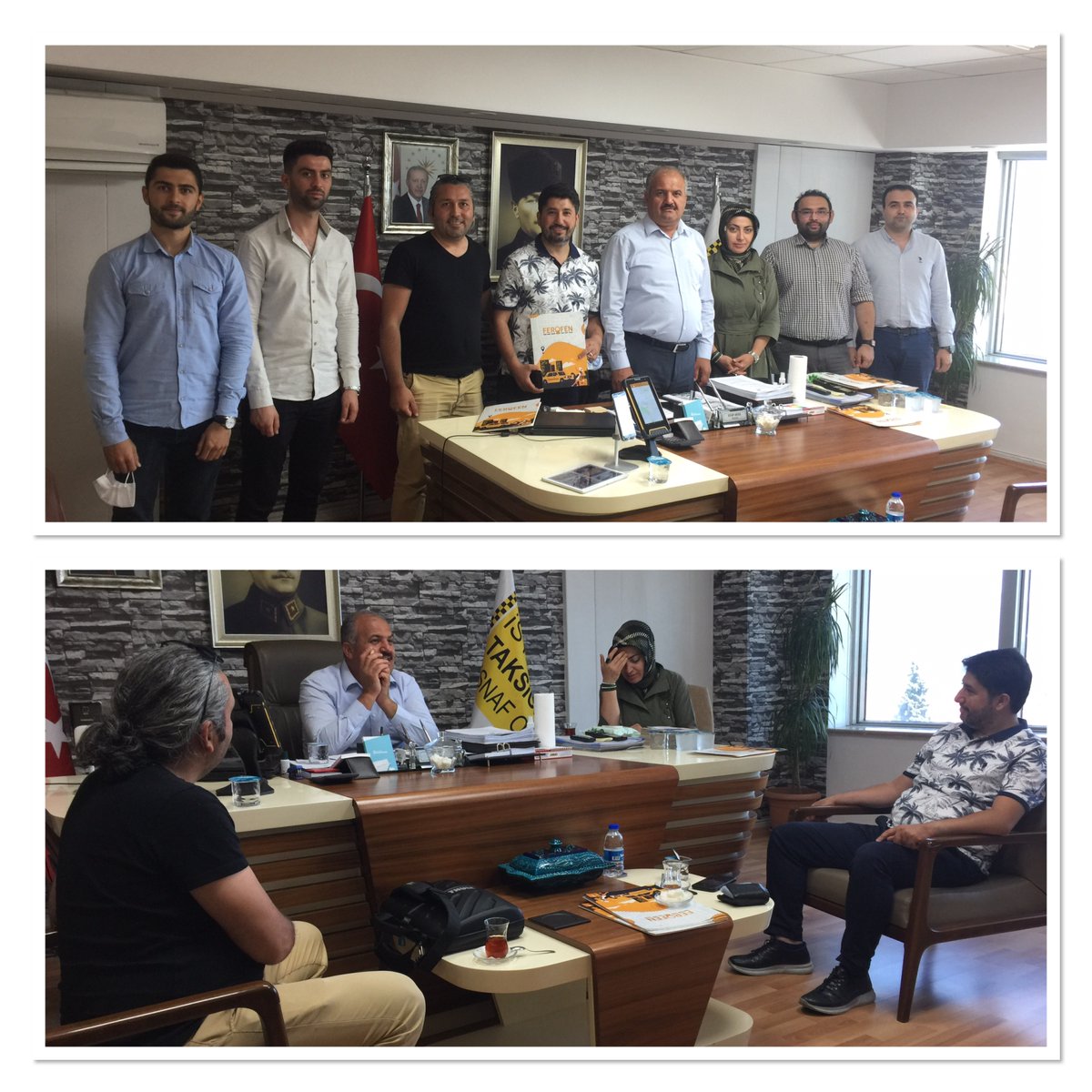 Kocaeli'nin yerli ve milli firması olan Ferofen bilişimin firma sahibi Ferhat Akbaş ve ekibiyle, firma bünyesinde geliştirilen Ferofen taksi uygulaması için İstanbul Taksiciler Odası başkanı sn Eyüp Aksu ile görüşmelere başladı.

<a href="/tahirbuyukakin/">Tahir Büyükakın</a> <a href="/istanbl91212625/">Doğrucu Adam</a> @ahmetcelebi_41