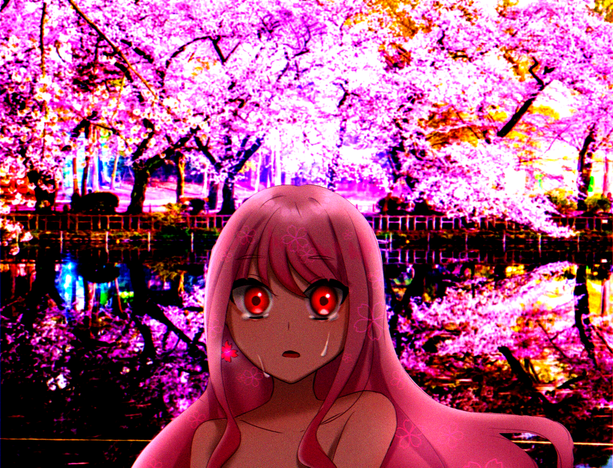 桜園えいる 多忙 創作 イラスト 絵描きさんと繋がりたい 桜が綺麗だ