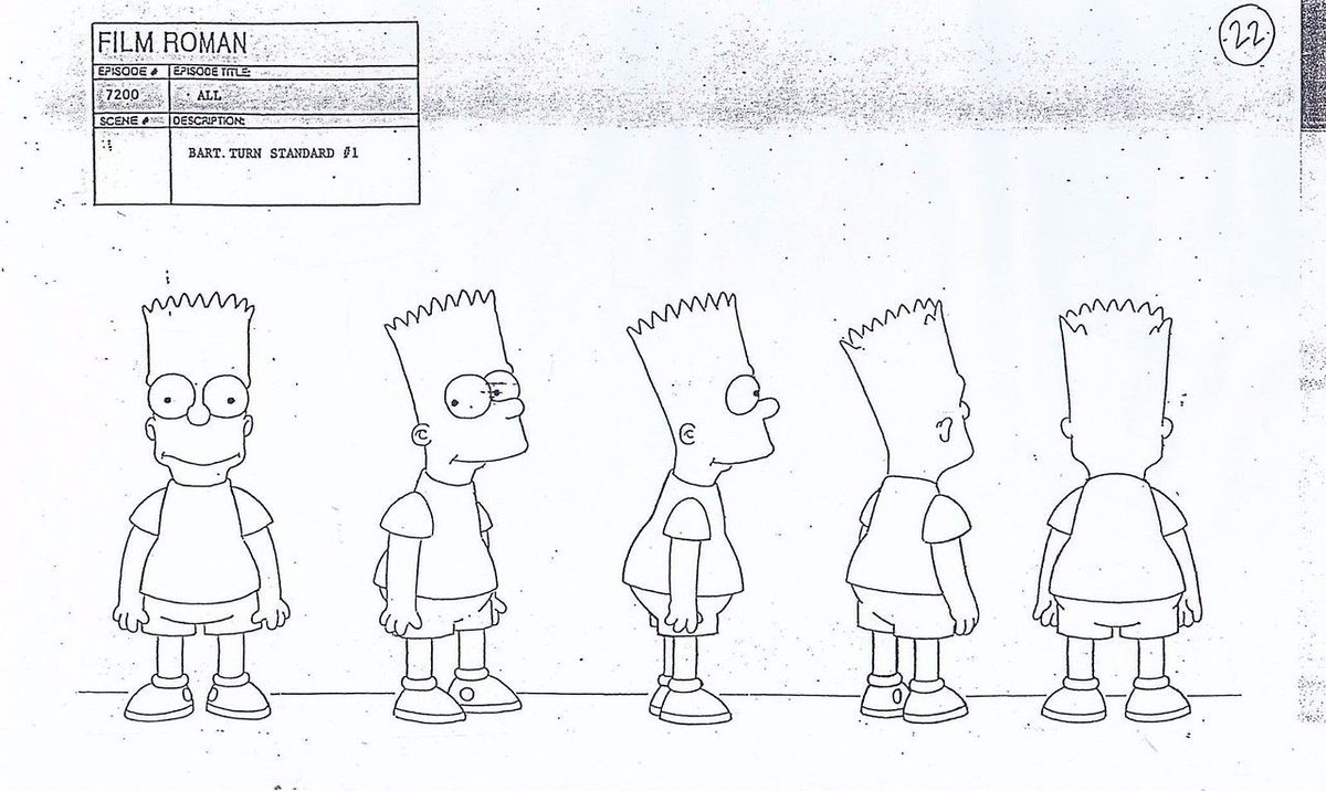 Bart and most other Simpsons characters are *optimally* designed to work in 3/4 front view, and most others. In fact, I'd argue most cartoon drawings sell best at 3/4 front view. It's the most bang-for-your-buck way to draw a cartoon.