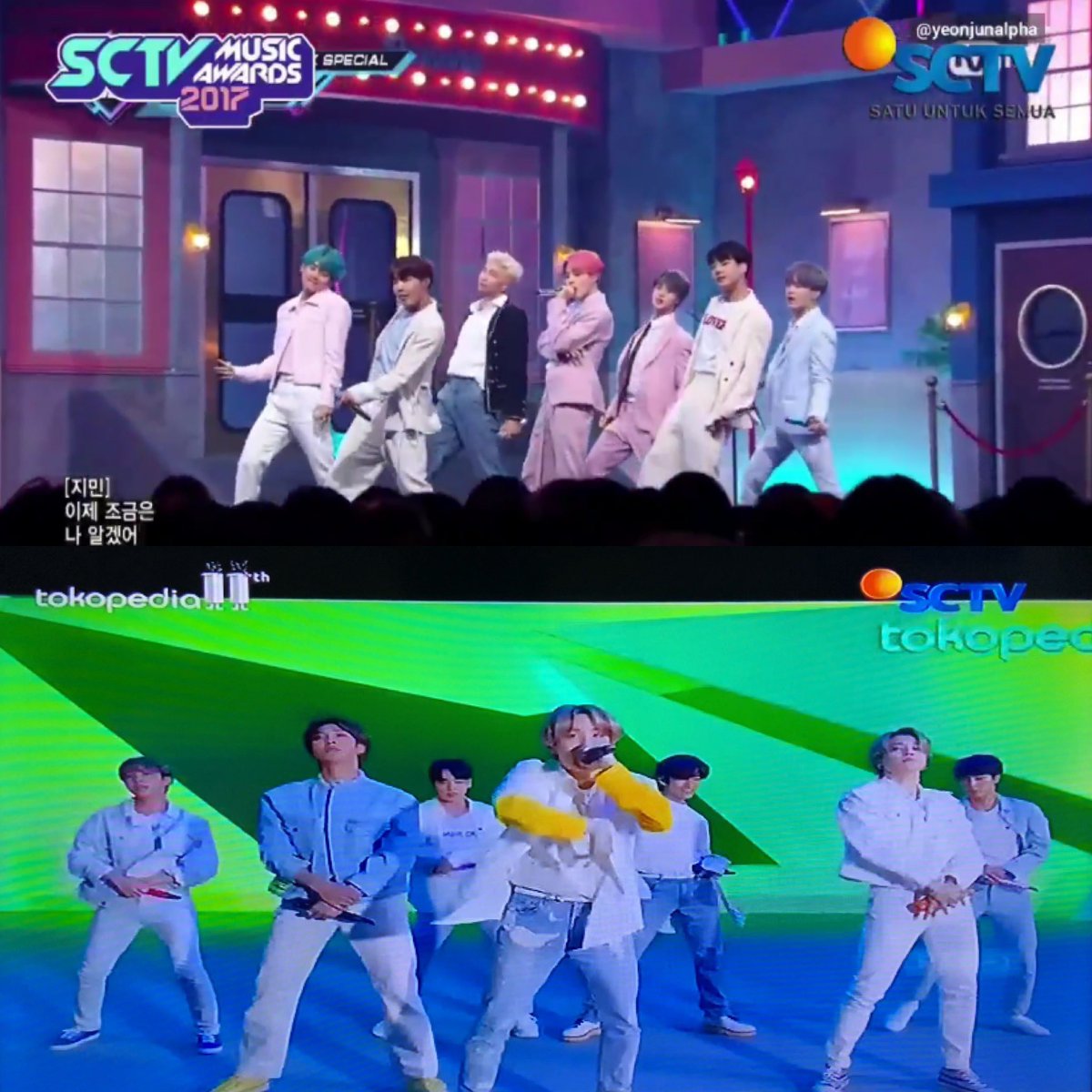 Dari editan, jadi kenyataan!! 💚💜💙

#BTSxTokopediaDiSCTV