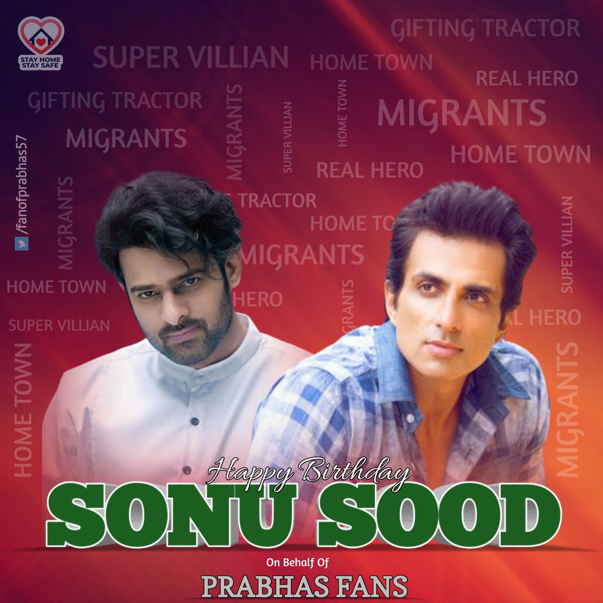 TrendsPrabhas's tweet photo. The way you're helping migrant workers &amp; those in need in every way is  inspiring everyone.
Wishing you a happy &amp; Healthy year ahead @SonuSood 😊 
#HBDRealHeroSonuSood https://t.co/XA3MKbcdxV