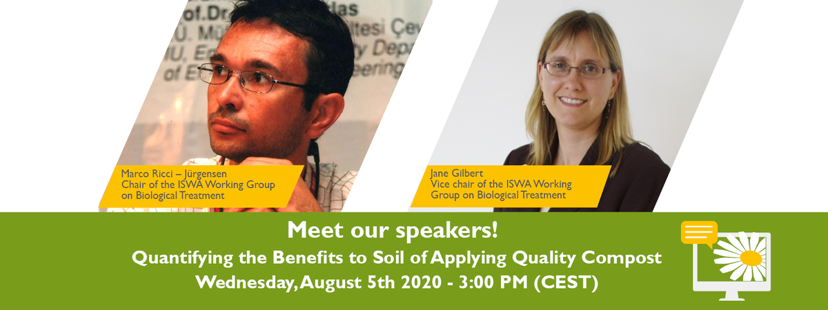 ISWA_org's tweet photo. Webinar | Quantifying the Benefits to Soil of Applying Quality Compost
Wed August 5th 2020 - 3PM (CEST) 

Join us as our experts analyze estimates of both the carbon &amp; plant macro-nutrient values of applying compost to soil.

#ISWA #Webinar #Biowaste #Composting #Soil #Compost https://t.co/otsIZzWsTl