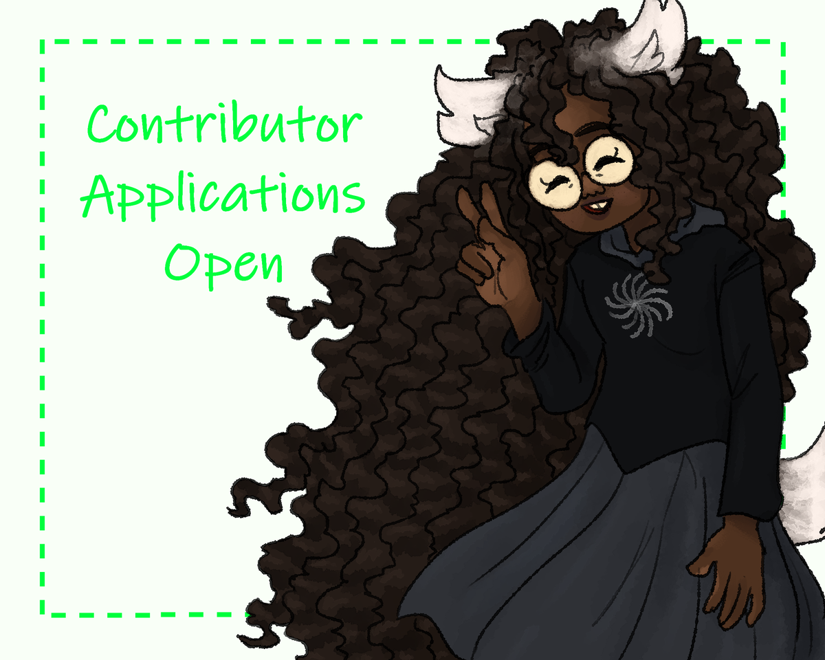 JadeHarleyZine's tweet photo. (promo art by @g0atheart)
Contributor Apps are open!!!
They will be open until August 12th! Links to additional information on the zine are in the application and will also be posted below.
Good luck to everyone, I can't wait to see all your applications!
https://t.co/i8ckoqkyHO https://t.co/sviaEeorjx