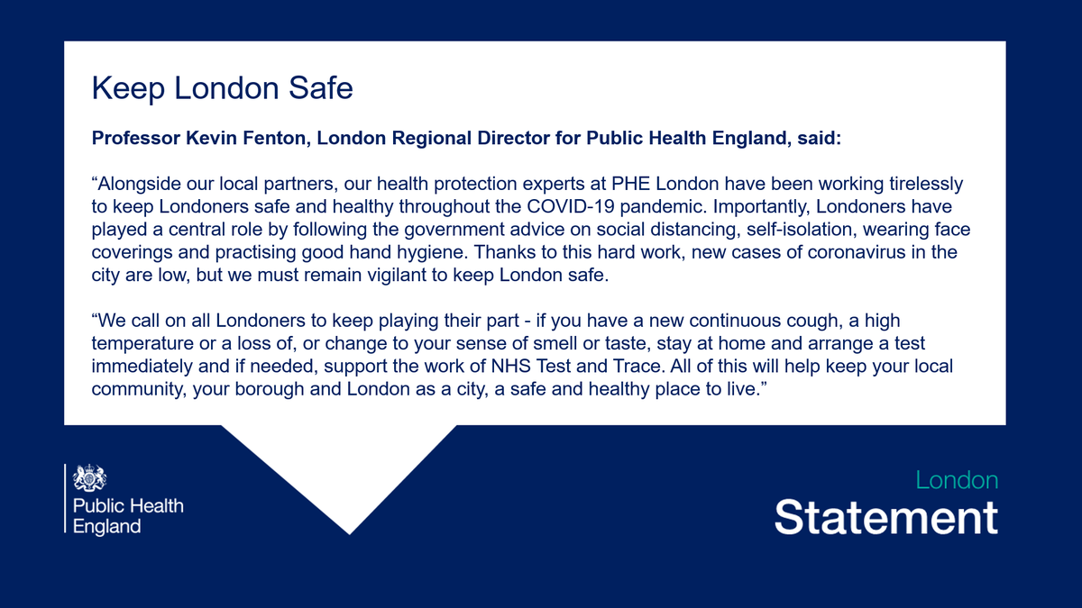 UKHSA_London's tweet photo. In support of the #KeepLondonSafe campaign, here's a comment from @ProfKevinFenton on what all Londoners can do to keep playing their part in keeping our city a safe and healthy place to live. https://t.co/OxYv9GSDrG