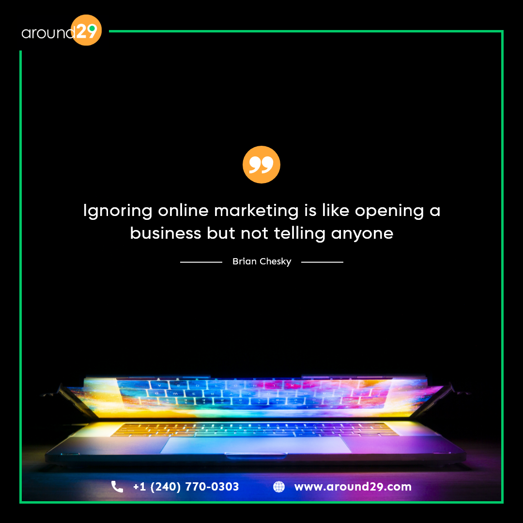 Around29S's tweet photo. The online world has made such an impact that the entire globe is in awe of it. For businesses to strategically position themselves in the online market space and create an online brand image, online marketing is the only pathway that ensures success.  
#digitalmarketingagency https://t.co/HBAExaMv4g