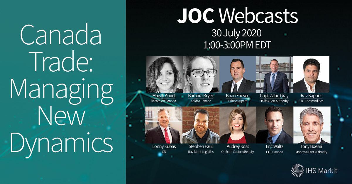 JOC_Updates's tweet photo. Tomorrow. Canada Trade: Managing New Dynamics. This JOC webcast will deliver a packed, informative, and engaging agenda to help #cargo owners better calibrate their #supplychains and drive conversations among all stakeholders. Register free now: https://t.co/APEepvNfmA https://t.co/zYDalQcFwA