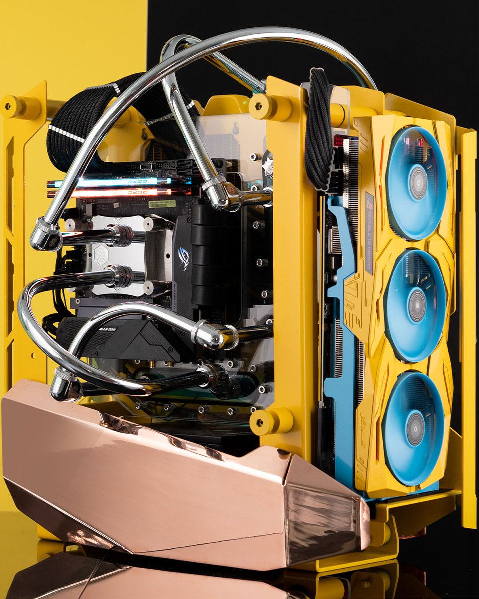 ASUS_ROG's tweet photo. Gotta go fast!
MODS BY BENQ chose the ROG Strix B550-I and an ROG Strix GeForce RTX 2080 to create this gorgeous #ASUSB550 build inspired by automative racing yellow. https://t.co/qWAeSTRn2T