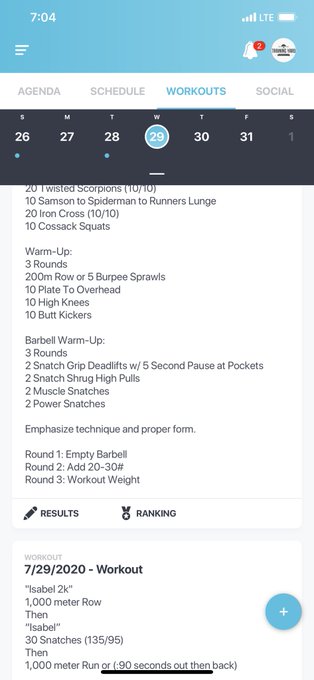 Total time for workout- 14:54 https://t.co/9GinvGLmpQ